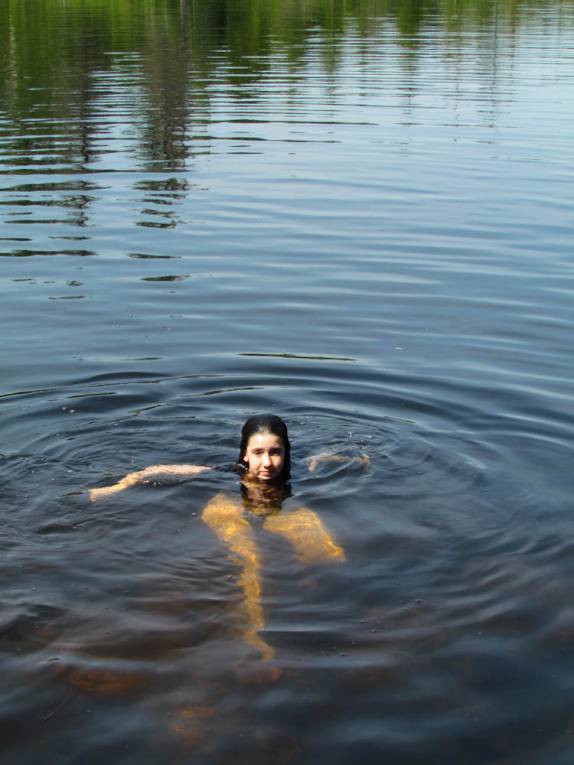 Delicioso banho em lago no alto do Acadia National Park, no Maine - Estados Unidos